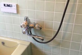 定量止水の機能が付いたシャワー水栓